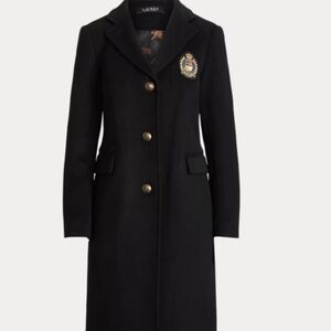 Lauren Ralph Lauren Navy Blazer with Gold Crest